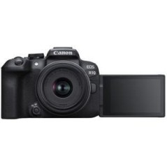 Canon EOS R10 Black Digital Camera + RF-S 18-45mm F4.5-6.3 IS STM Lens - Capture Stunning Moments with Unmatched Clarity!